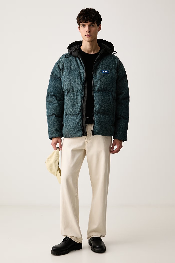 HUGO Blue kurtka pikowana męska Bowano264W1 50567784 niebieski AW26