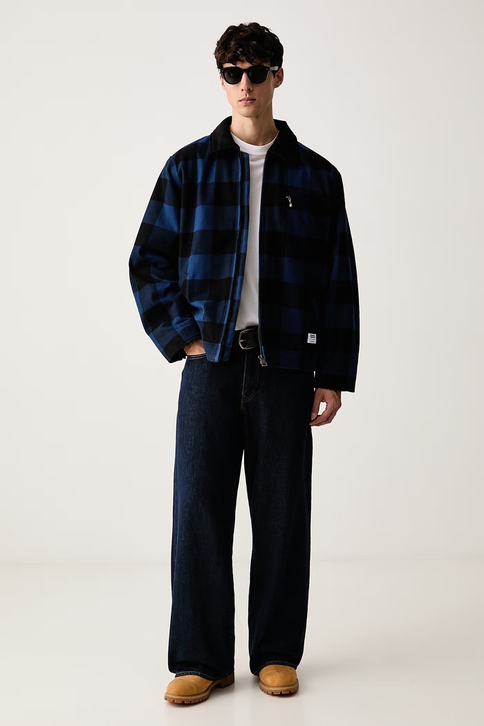 HUGO Blue kurtka przejściowa męska bawełniana Baker2641 50567780 niebieski AW26