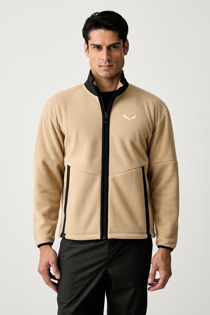 Salewa bluza polarowa męska FANES beżowy 00.0000029394