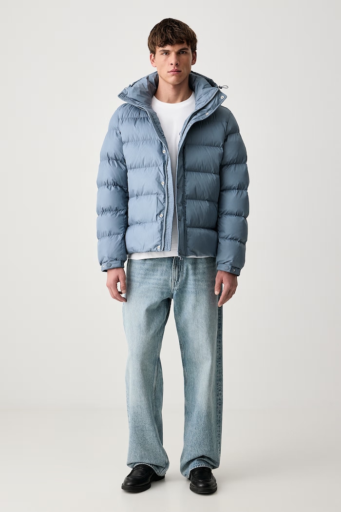 BOSS Orange Kurtka pikowana męska Omaris1 50565779 niebieski AW26