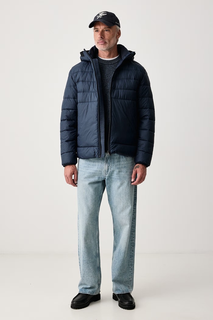 BOSS Orange Kurtka pikowana męska Odenni 50565634 granatowy AW26