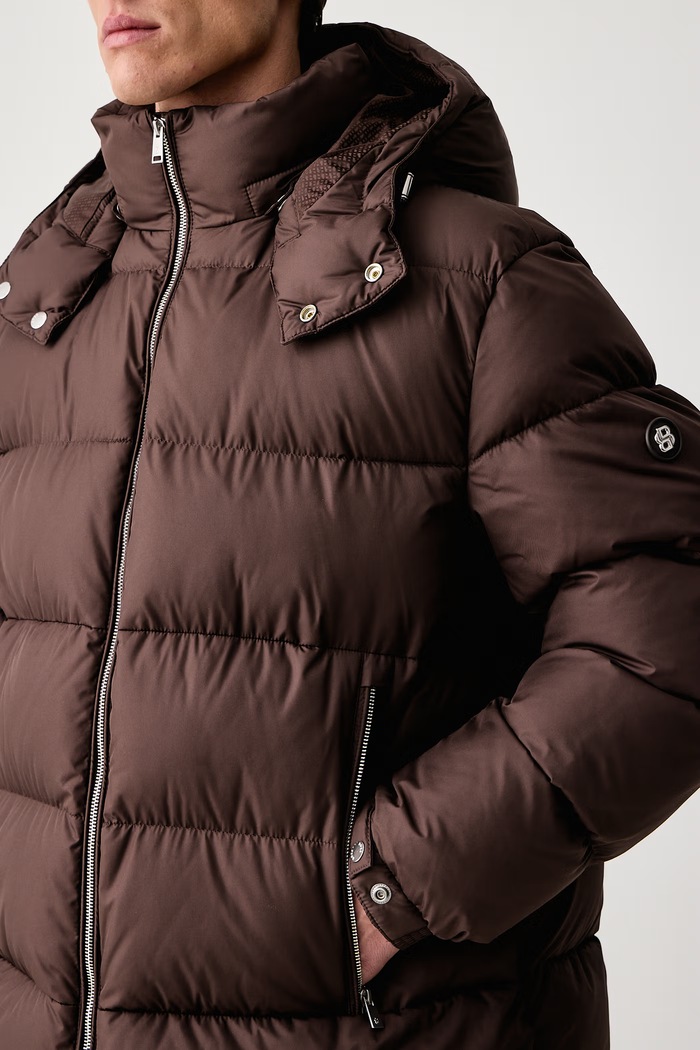 Krótka kurtka męska H-Colter BOSS 50565108 brązowy