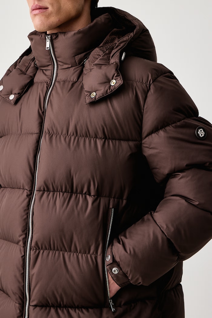 Krótka kurtka męska H-Colter BOSS 50565108 brązowy