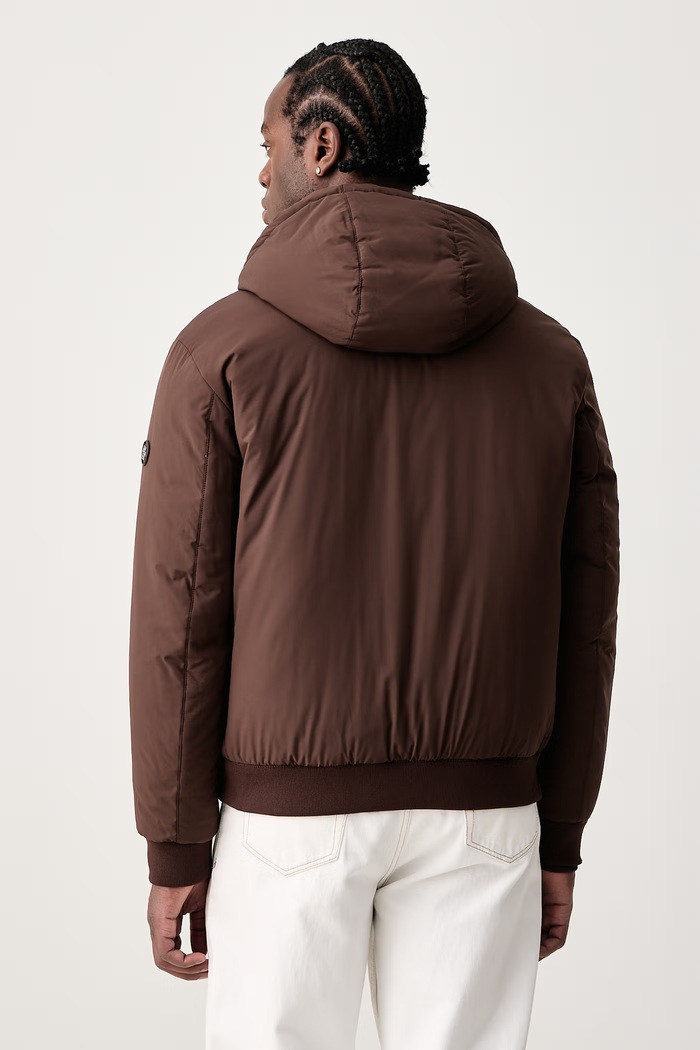 BOSS Krótka kurtka męska C-Caniol 50565085 brązowy AW26