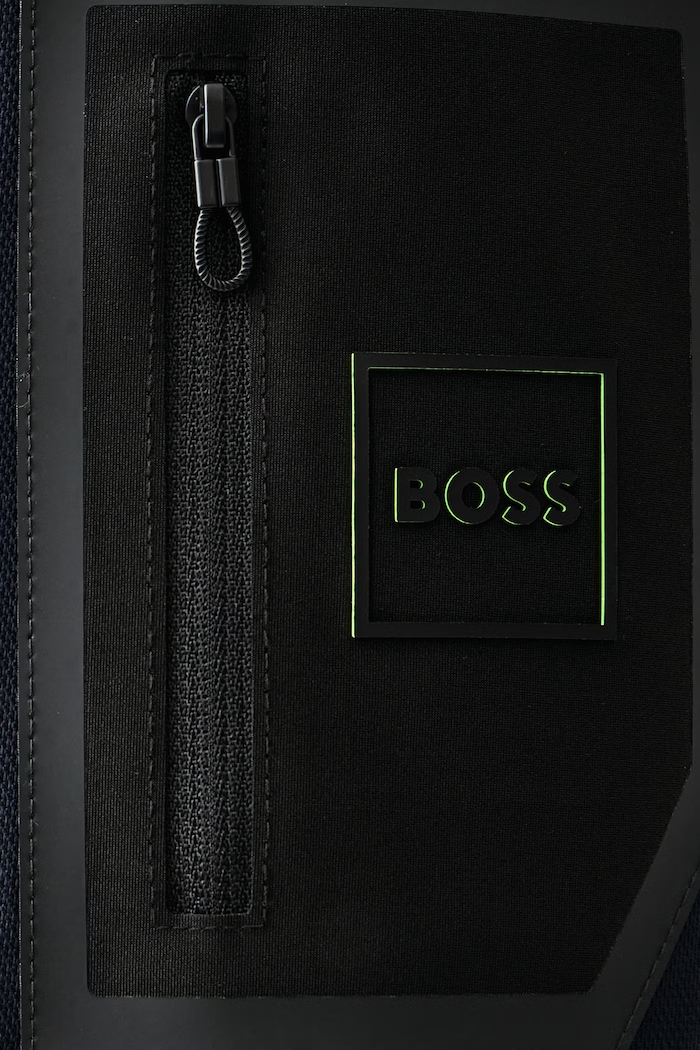 Kurtka zimowa męska OW_Hexatech Parka BOSS Green granatowy 50570858