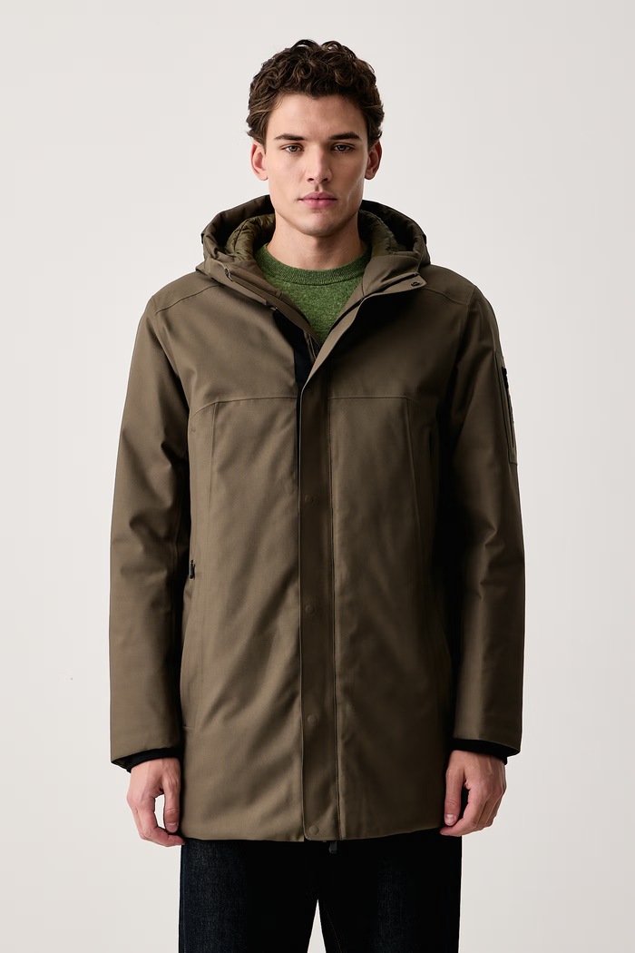 BOSS Green Kurtka zimowa męska OW_Hexatech Parka zielony 50570858