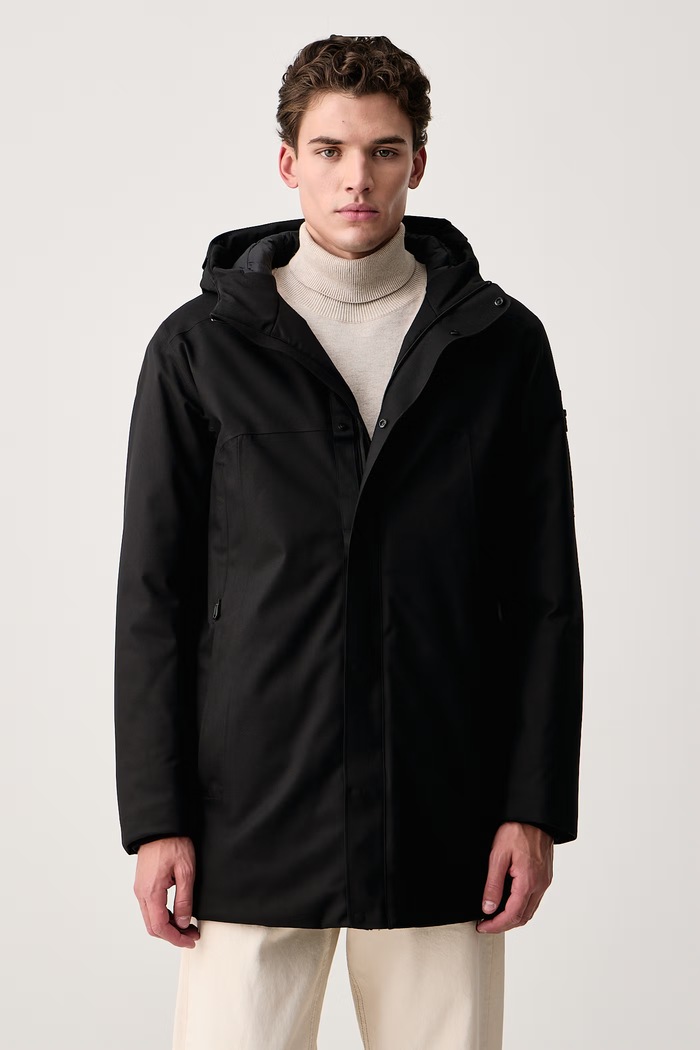 BOSS Green Zimná bunda pánska OW_Hexatech Parka čierna 50570858