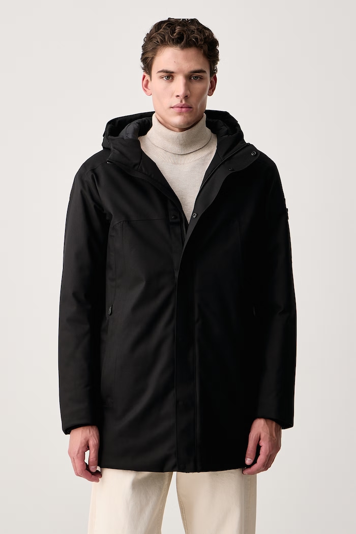 BOSS Green Zimná bunda pánska OW_Hexatech Parka čierna 50570858