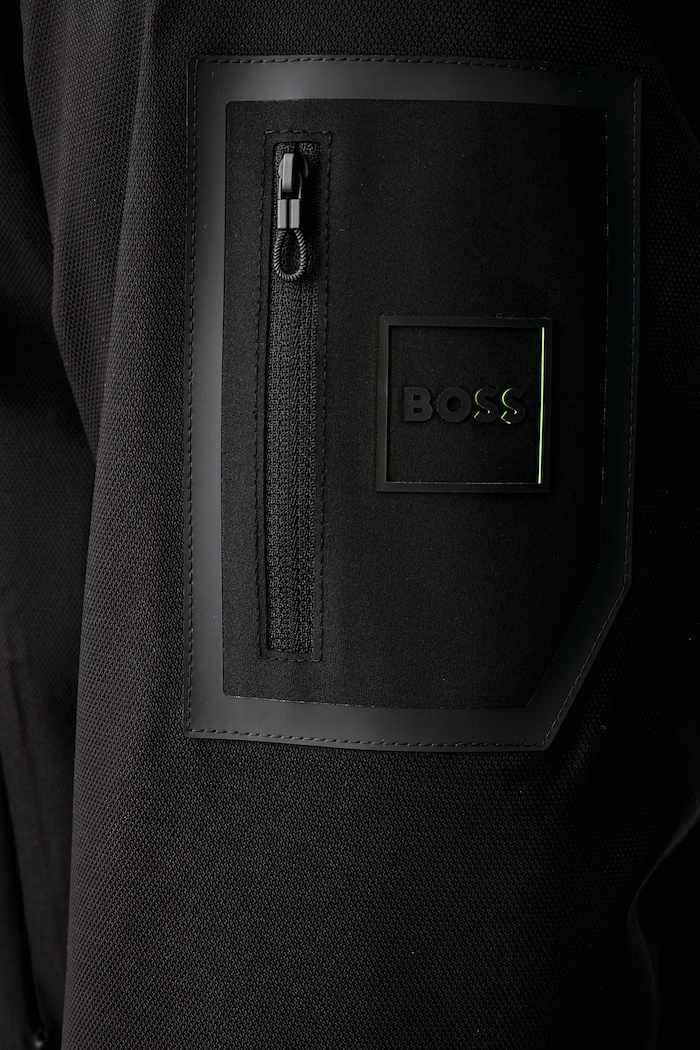 Zimná bunda pánska OW_Hexatech Parka BOSS Green čierna 50570858