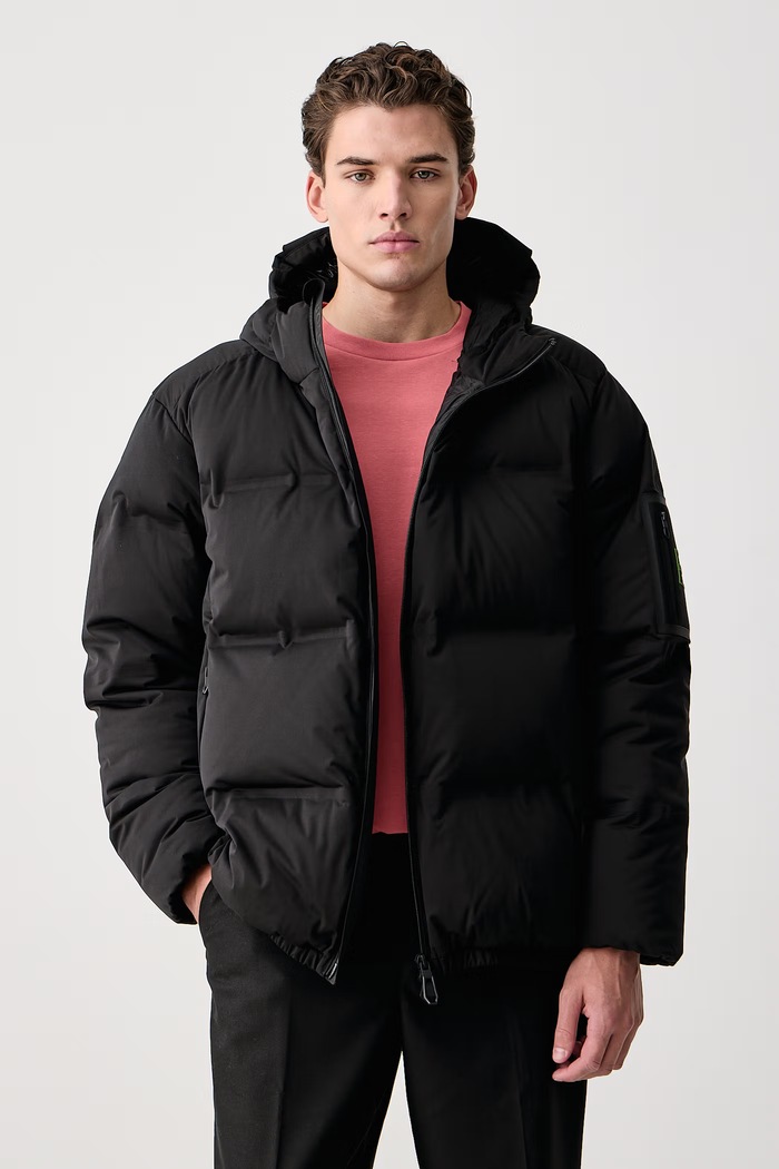 BOSS Green Puhovka moška OW_Quiltek Puffer HD črna 50565213