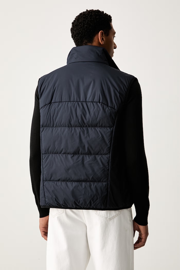 Abbigliamento BOSS Green gilet da uomo OW_Urbanex Puffer V 50565207 blu navy