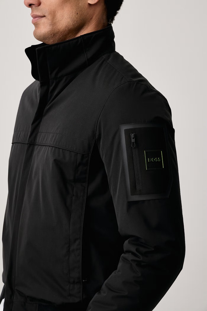 Μπουφάν ανδρικό OW_Jadon Puffer BOSS Green 50565196 μαύρο