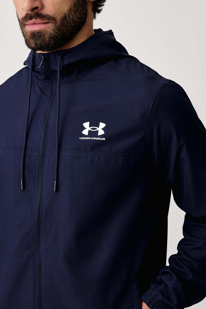 Kurtka sportowa męska Rival Terry Under Armour 1390149.410 granatowy