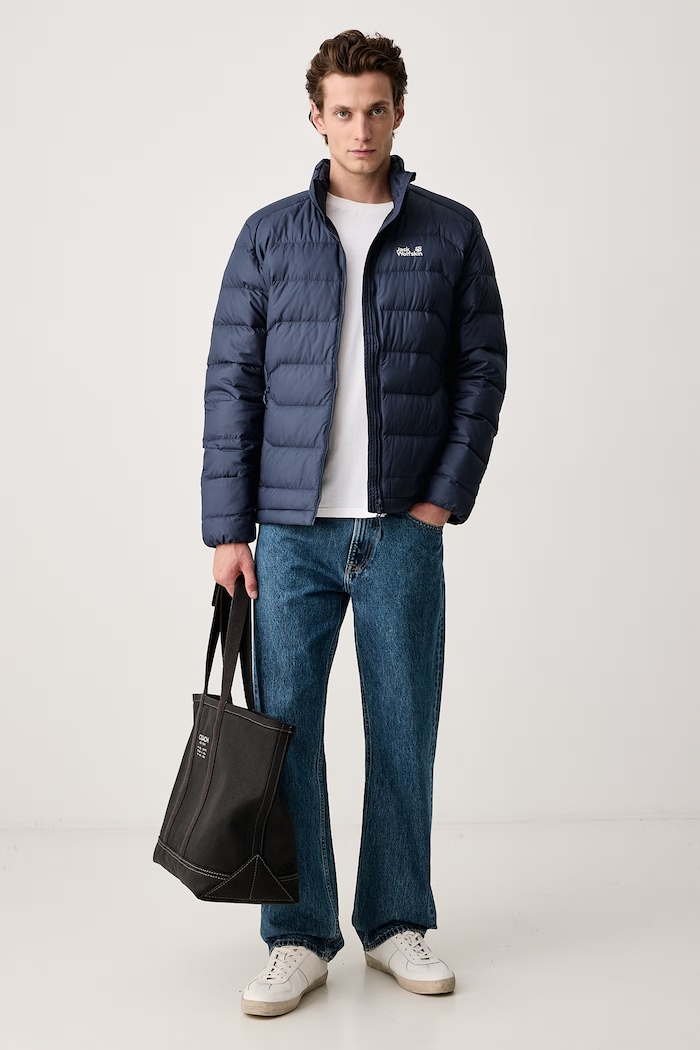Jack Wolfskin Kurtka puchowa męska WILD PASS DOWN A66299 granatowy AW26
