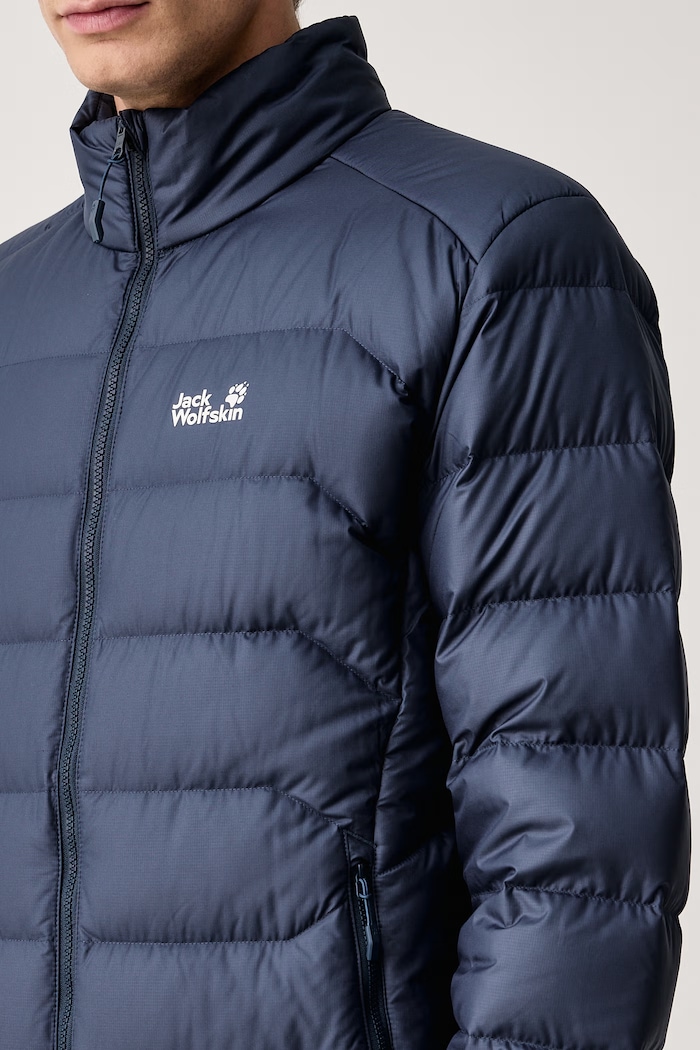 Kurtka puchowa męska WILD PASS DOWN Jack Wolfskin A66299 granatowy
