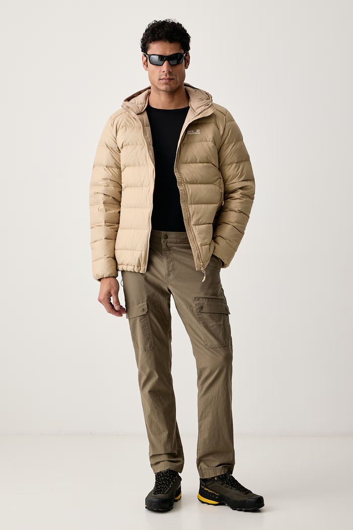 Jack Wolfskin Kurtka puchowa męska WILD PASS DOWN A66298 beżowy AW26