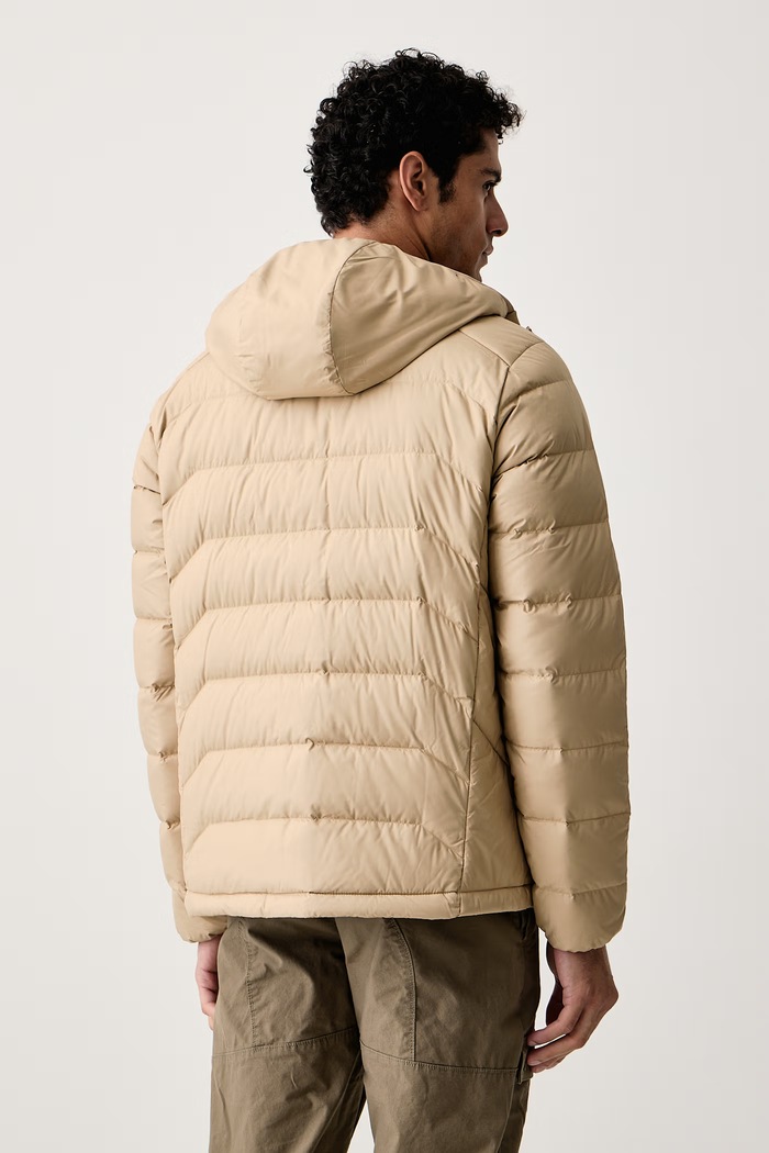Odzież Jack Wolfskin Kurtka puchowa męska WILD PASS DOWN A66298 beżowy