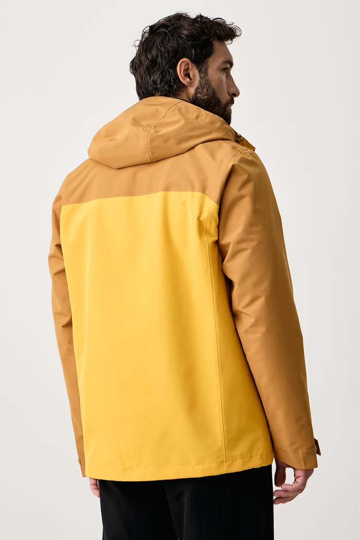 Odzież Jack Wolfskin Kurtka 3w1 męska STONETRAIL A66291 żółty