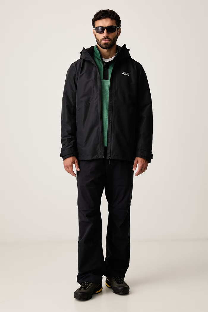 Jack Wolfskin Kurtka 3w1 męska STONETRAIL A66291 czarny AW26
