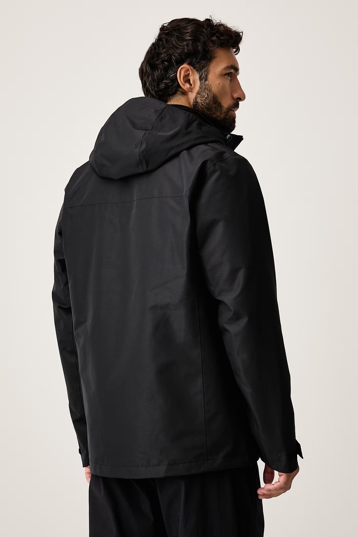 Odzież Jack Wolfskin Kurtka 3w1 męska STONETRAIL A66291 czarny