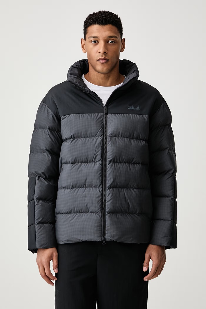 Jack Wolfskin Kurtka pikowana męska ICY HOLLOW szary A66207