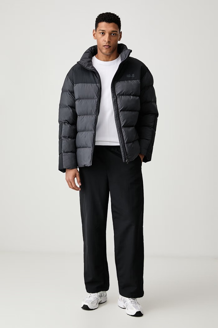 Jack Wolfskin Kurtka pikowana męska ICY HOLLOW A66207 szary AW26