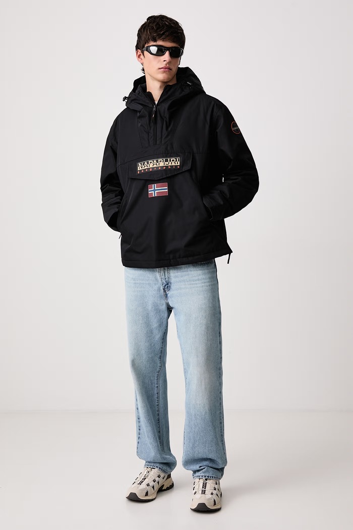Napapijri Anorak męski Rainforest Next NP0A4IB99411 czarny AW26