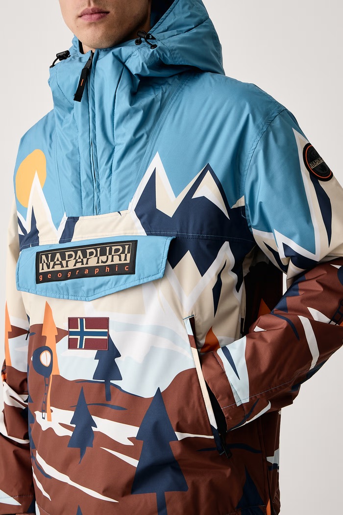 Anorak męski Next Napapijri NP0A8AHXFDX1 niebieski