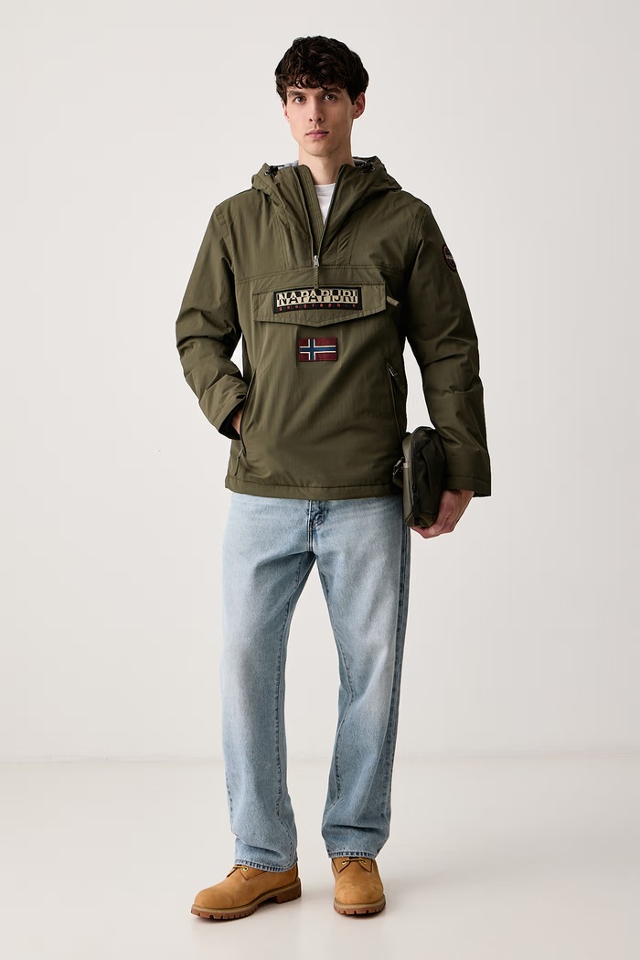 Napapijri Anorak męski Rainforest Pocket 2 NP0A4GMDG1F1 zielony AW26