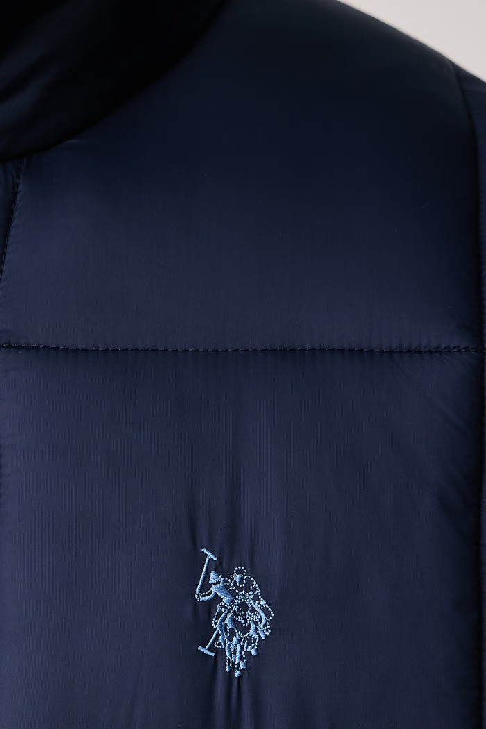 Kurtka pikowana męska BOX QUILT PUFFER U.S. Polo Assn. MUP5445 granatowy