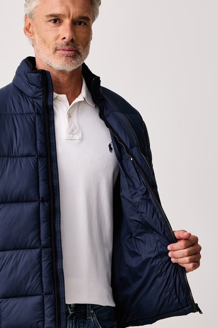 Kurtka pikowana męska BOX QUILT PUFFER U.S. Polo Assn. granatowy MUP5445