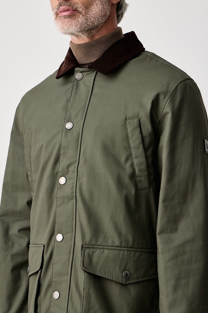 Parka za muškarce od pamuka CANVAS COUNTRY COLLARED U.S. Polo Assn. MUP4265 zelena
