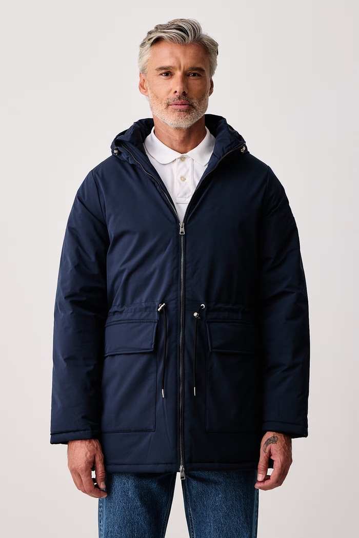 U.S. Polo Assn. Jakna za muškarce SMART LONGLINE PADDED PARKA mornarsko plava MUP5446