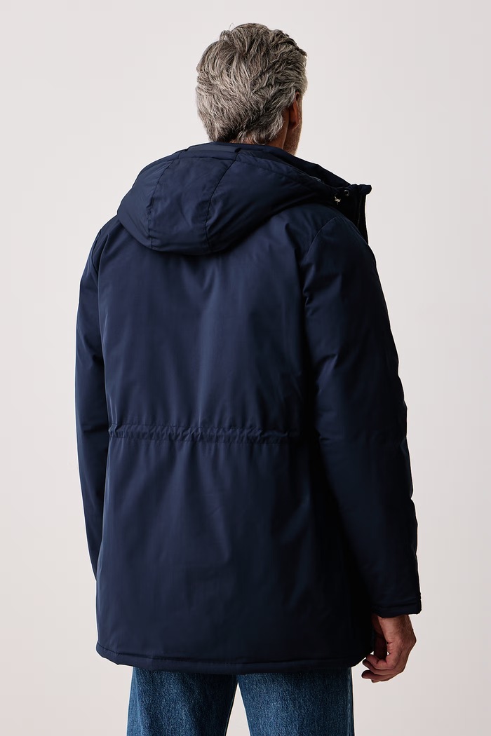 Odjeća U.S. Polo Assn. Jakna za muškarce SMART LONGLINE PADDED PARKA MUP5446 mornarsko plava