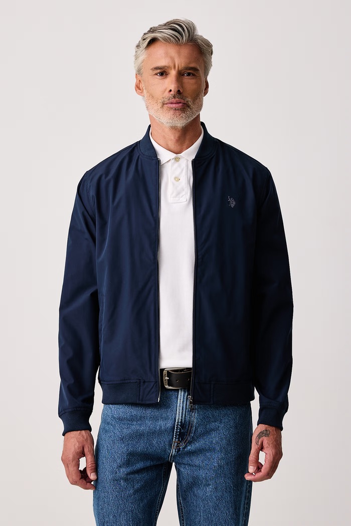 U.S. Polo Assn. Bomber jakna za muškarce SMART mornarsko plava MUP4689