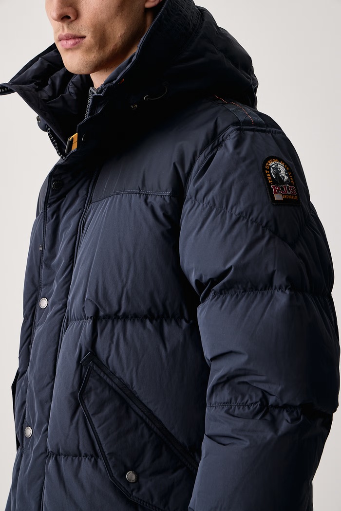 Kurtka puchowa męska LONG BEAR 2.0 Parajumpers PMPUHF040316 granatowy