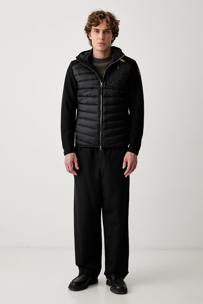 Parajumpers kurtka przejściowa męska NOLAN PMHYWU020541 czarny AW26