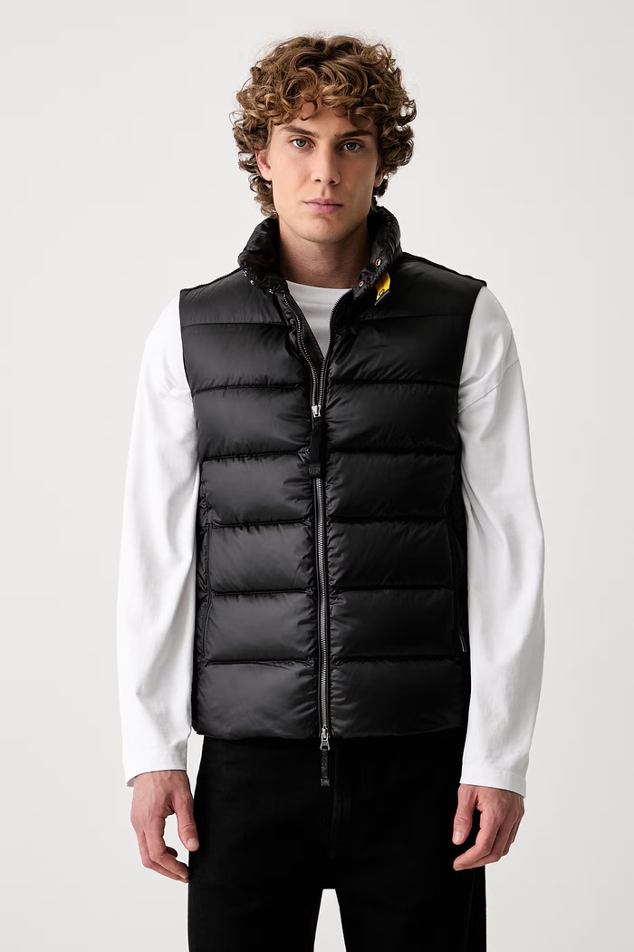 Parajumpers bezrękawnik puchowy męski JEORDIE czarny PMPUSX010541