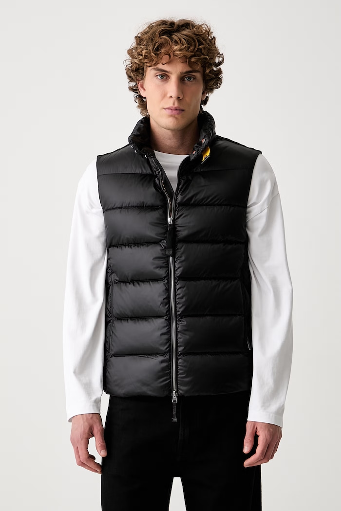 Parajumpers bezrękawnik puchowy męski JEORDIE czarny PMPUSX010541