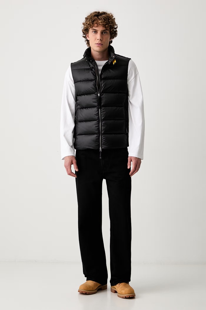 Parajumpers bezrękawnik puchowy męski JEORDIE PMPUSX010541 czarny AW26