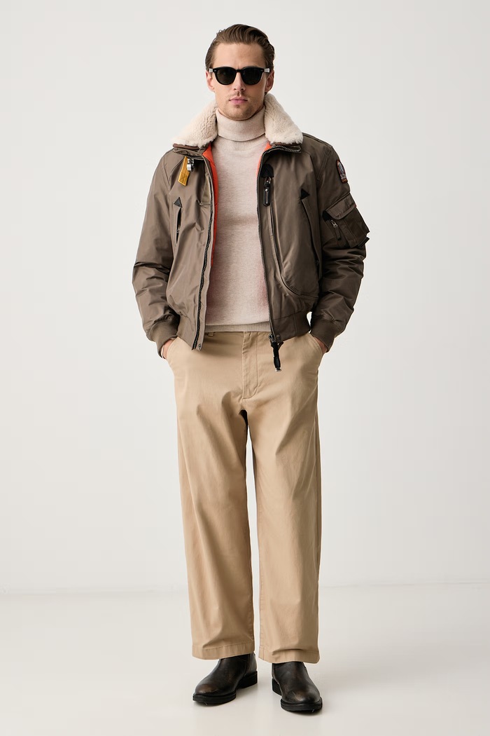 Parajumpers Kurtka puchowa męska FIRE S. PMJKMA260128 zielony AW26