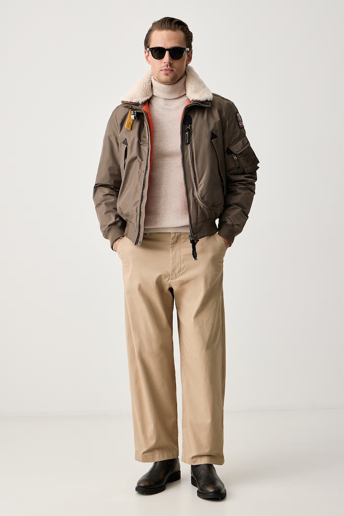 Parajumpers Kurtka puchowa męska FIRE S. PMJKMA260128 zielony AW26