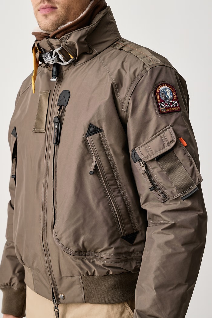 Kurtka puchowa męska FIRE S. Parajumpers PMJKMA260128 zielony