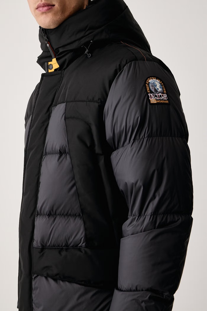Długa kurtka męska SHEDIR Parajumpers PMPUEN040541 czarny