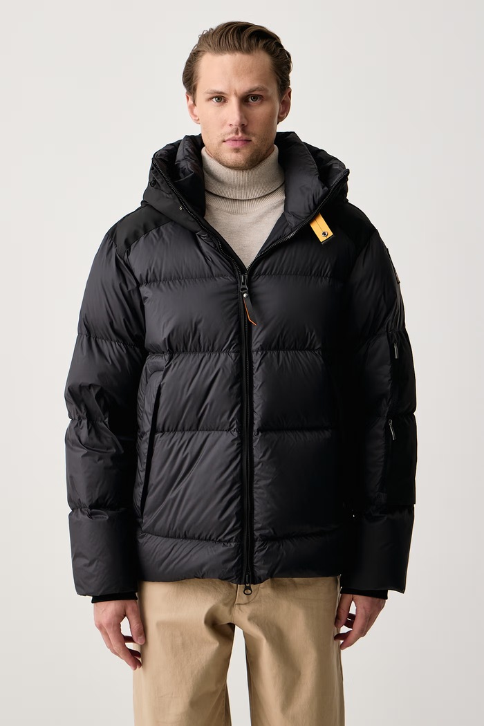 Parajumpers Kurtka puchowa męska TYRIK czarny PMPUEN020541