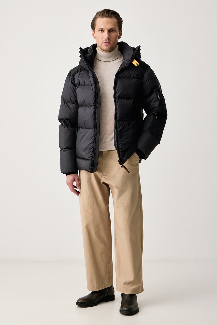 Parajumpers Kurtka puchowa męska TYRIK PMPUEN020541 czarny AW26