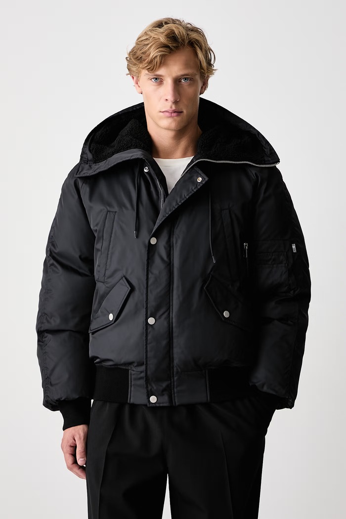 MM6 Maison Margiela Kurtka puchowa męska czarny SH0AM0100.M36018