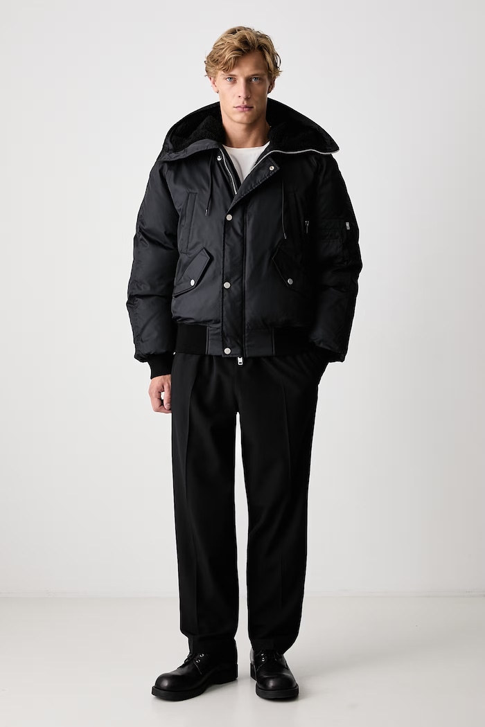 MM6 Maison Margiela Kurtka puchowa męska SH0AM0100.M36018 czarny AW26