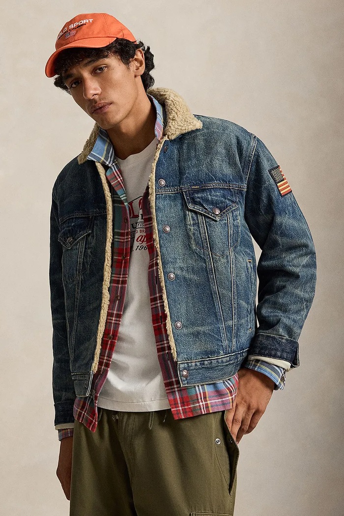 Polo Ralph Lauren Kurtka jeansowa męska jeansowa niebieski 710B24520