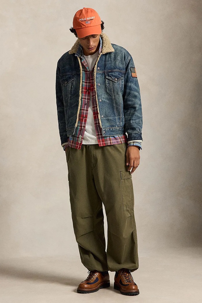 Odzież Polo Ralph Lauren Kurtka jeansowa męska jeansowa 710B24520 niebieski